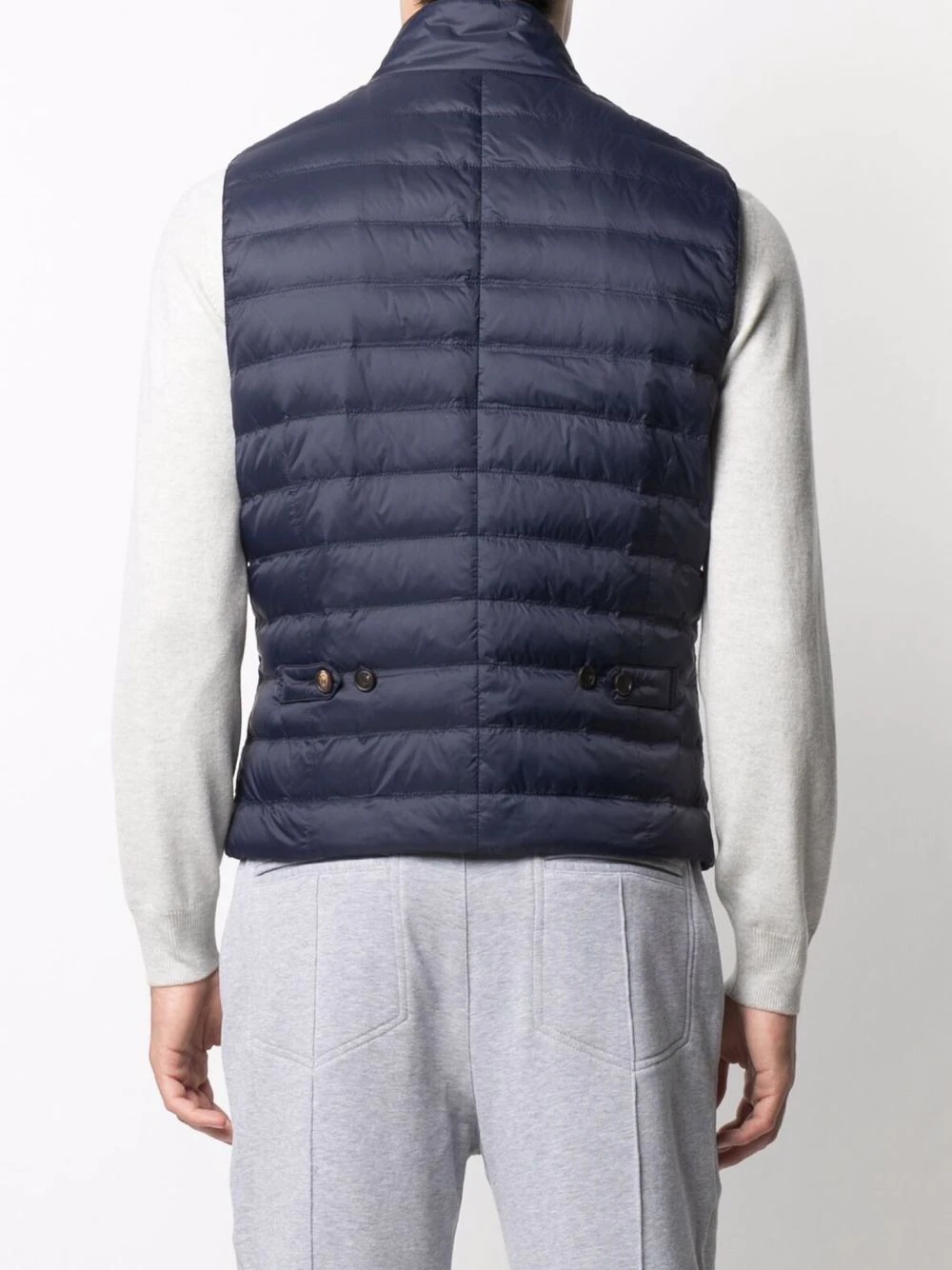 padded feather down gilet - 4