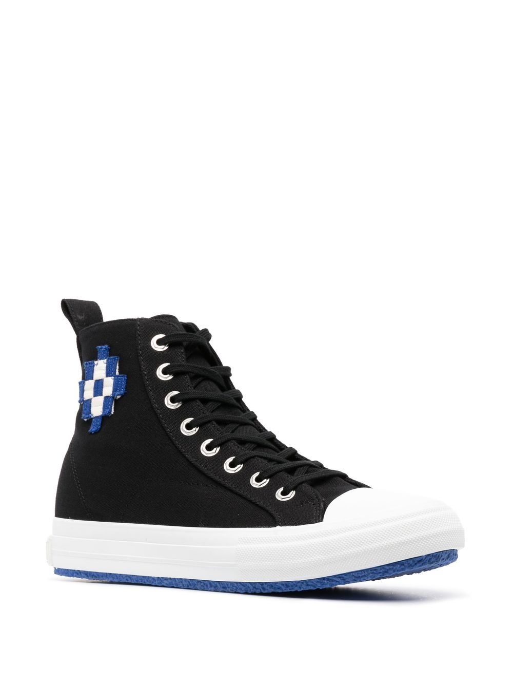 lace-up high-top sneakers - 2