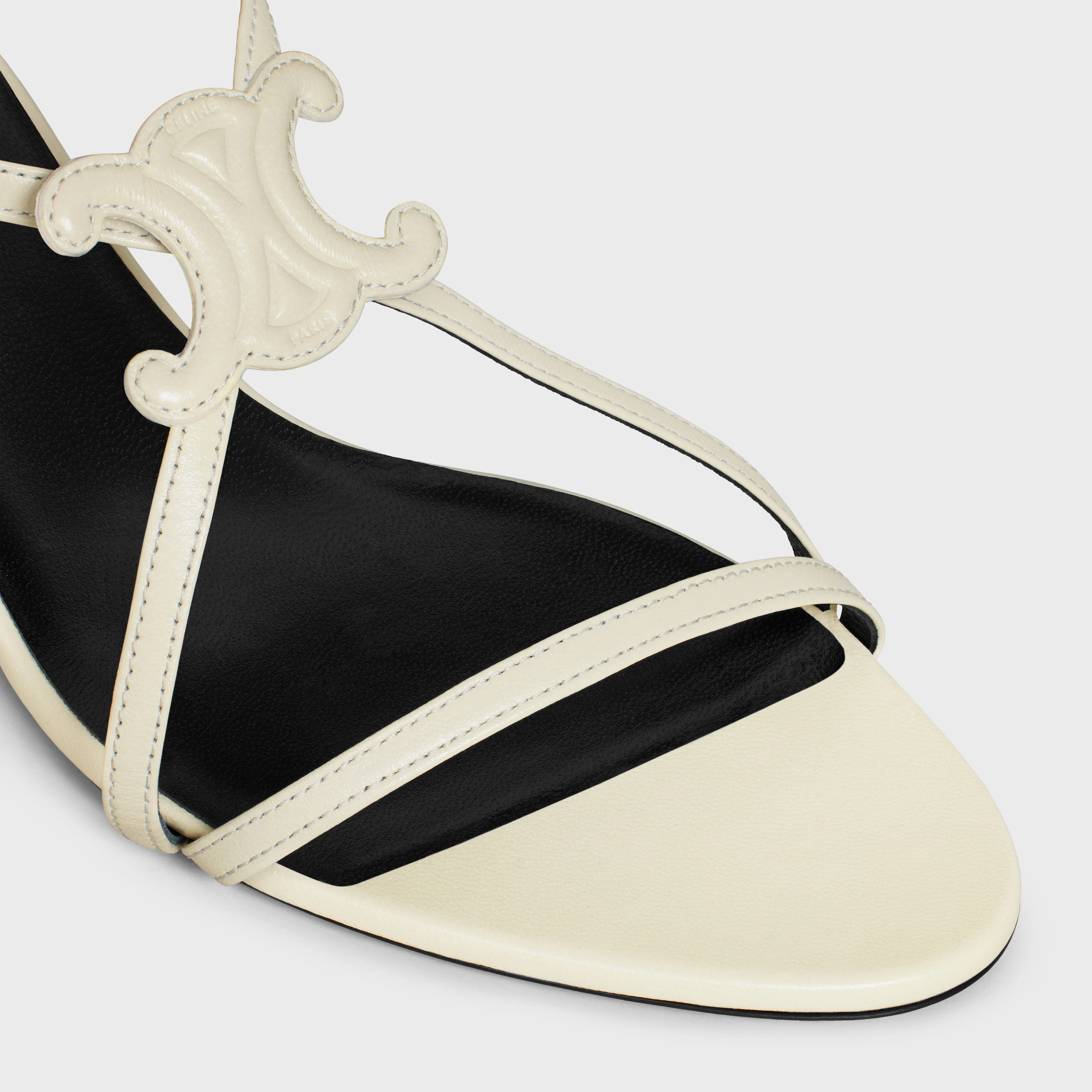CELINE CUIR TRIOMPHE SANDAL in LAMBSKIN - 4