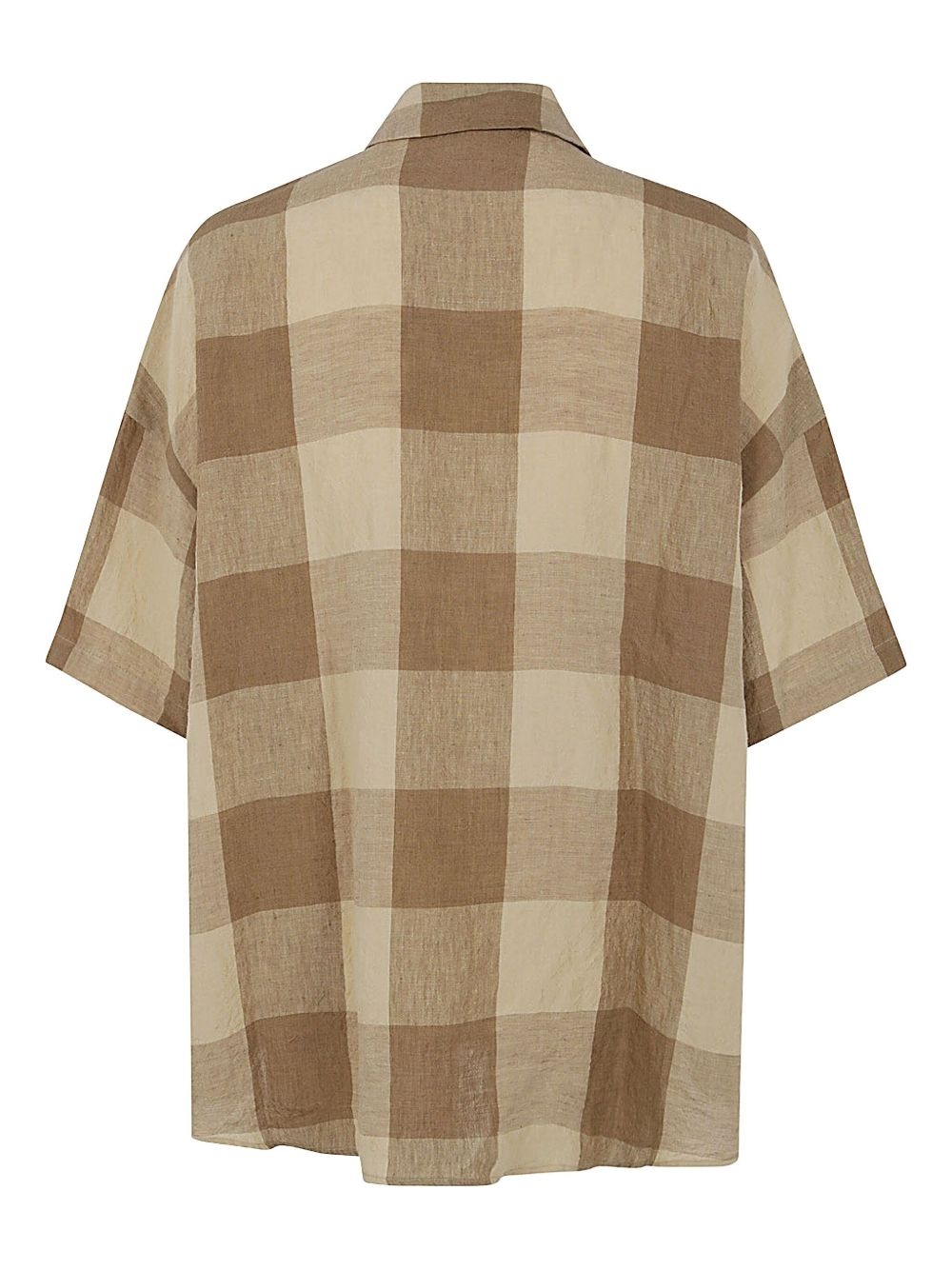 check-patterned short-sleeve shirt - 2