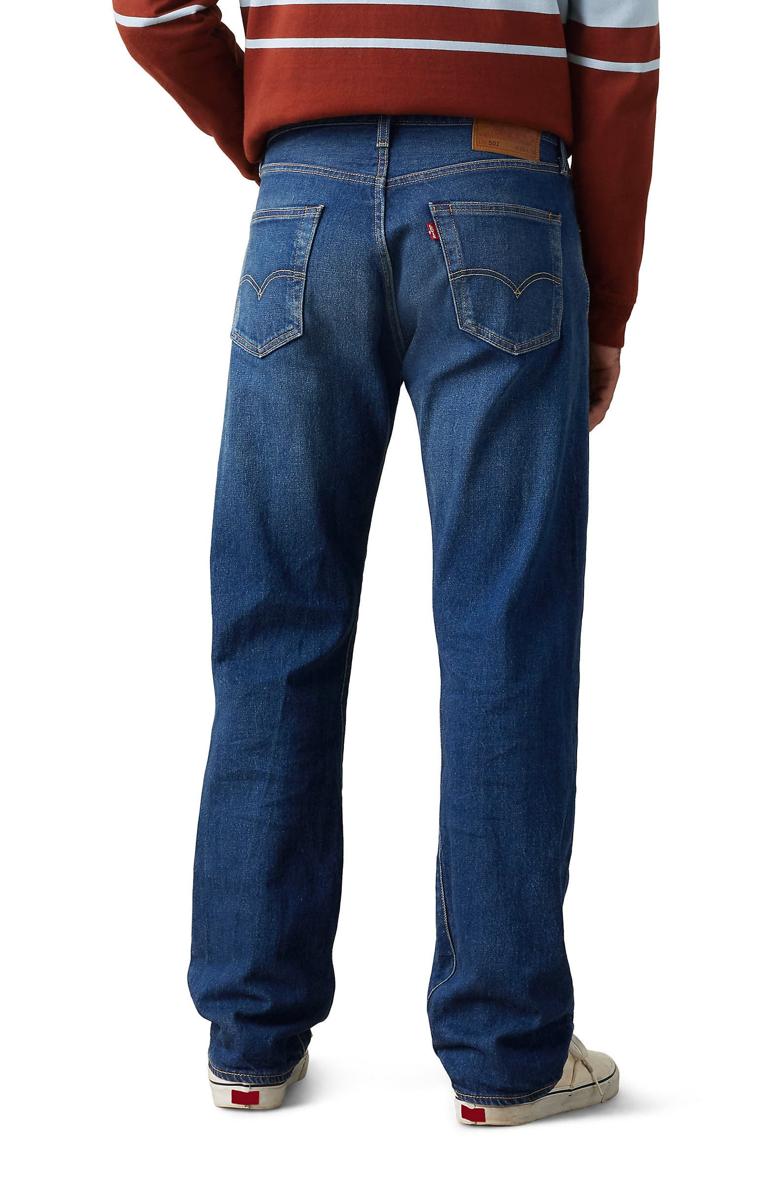 levi's 501® Original Straight Leg Jeans in Its Time To Go Stretch at Nordstrom - 5
