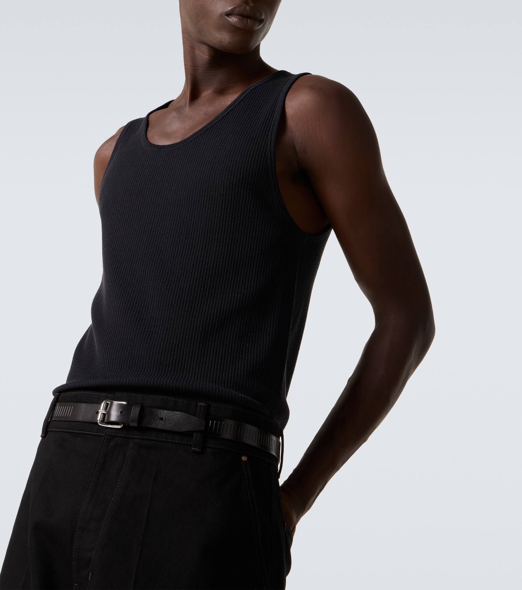 Ribbed-knit wool tank top - 5