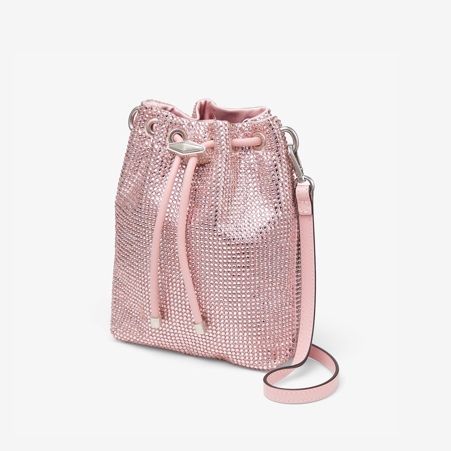 Cinch Mini
Rose Satin Crystal Mini Bag - 2