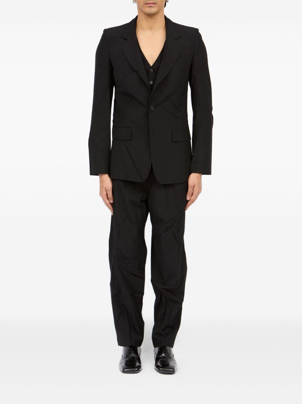 tailored single-breasted blazer - 2