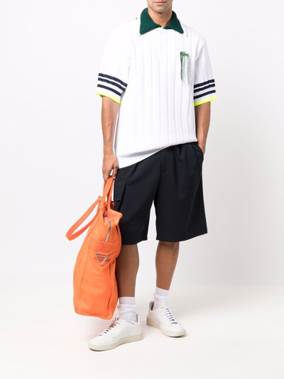 LACOSTE oversized knitted polo shirt outlook