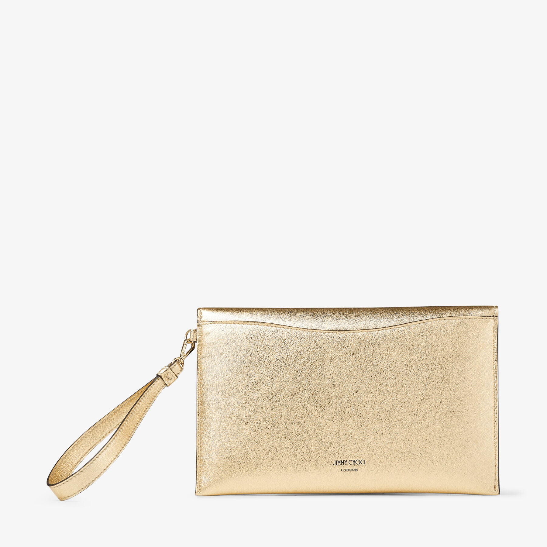 JC Envelope Pouch
Gold Metallic Nappa Pouch with JC Emblem - 6