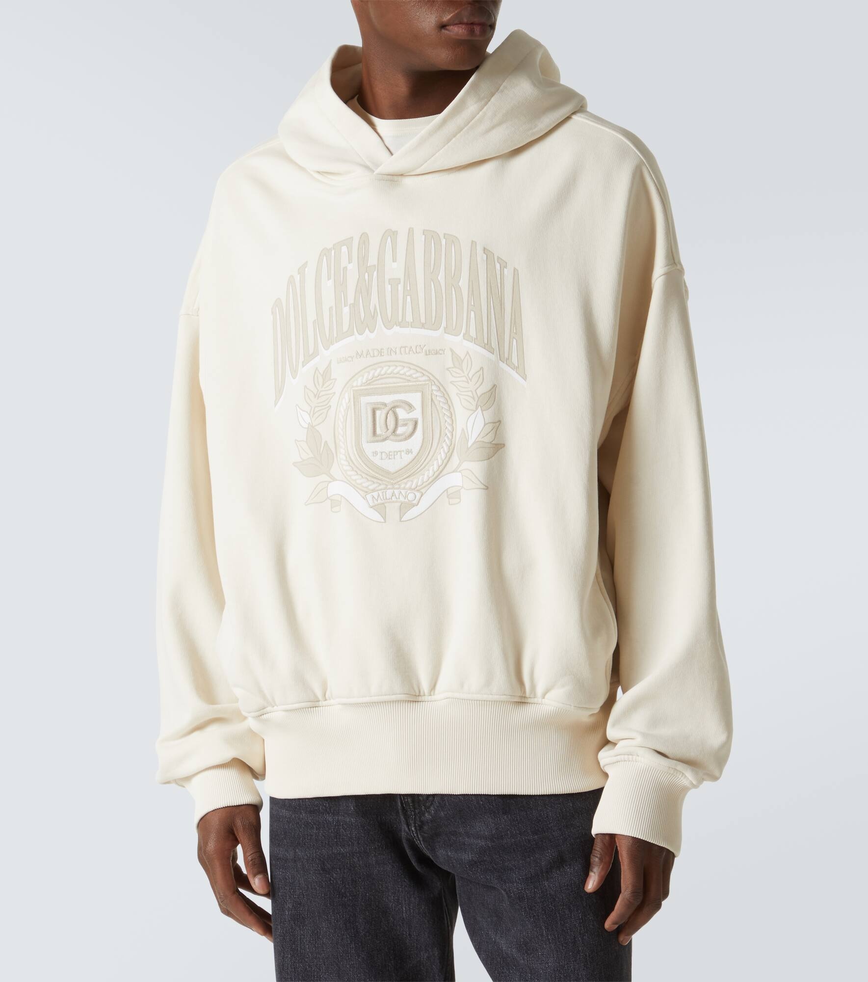 Embroidered cotton jersey hoodie - 3