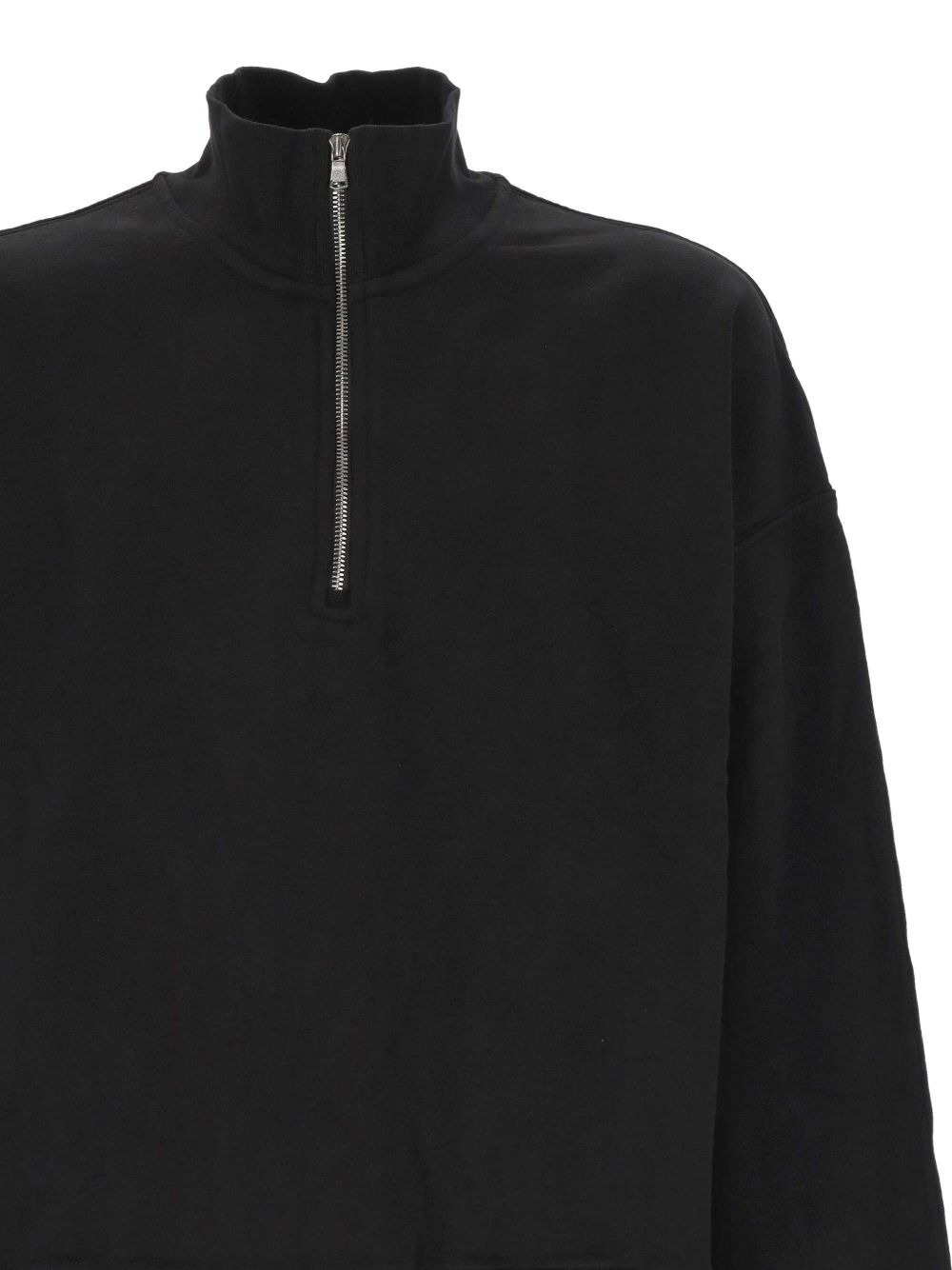 high-neck zip-up sweatshirt - 3