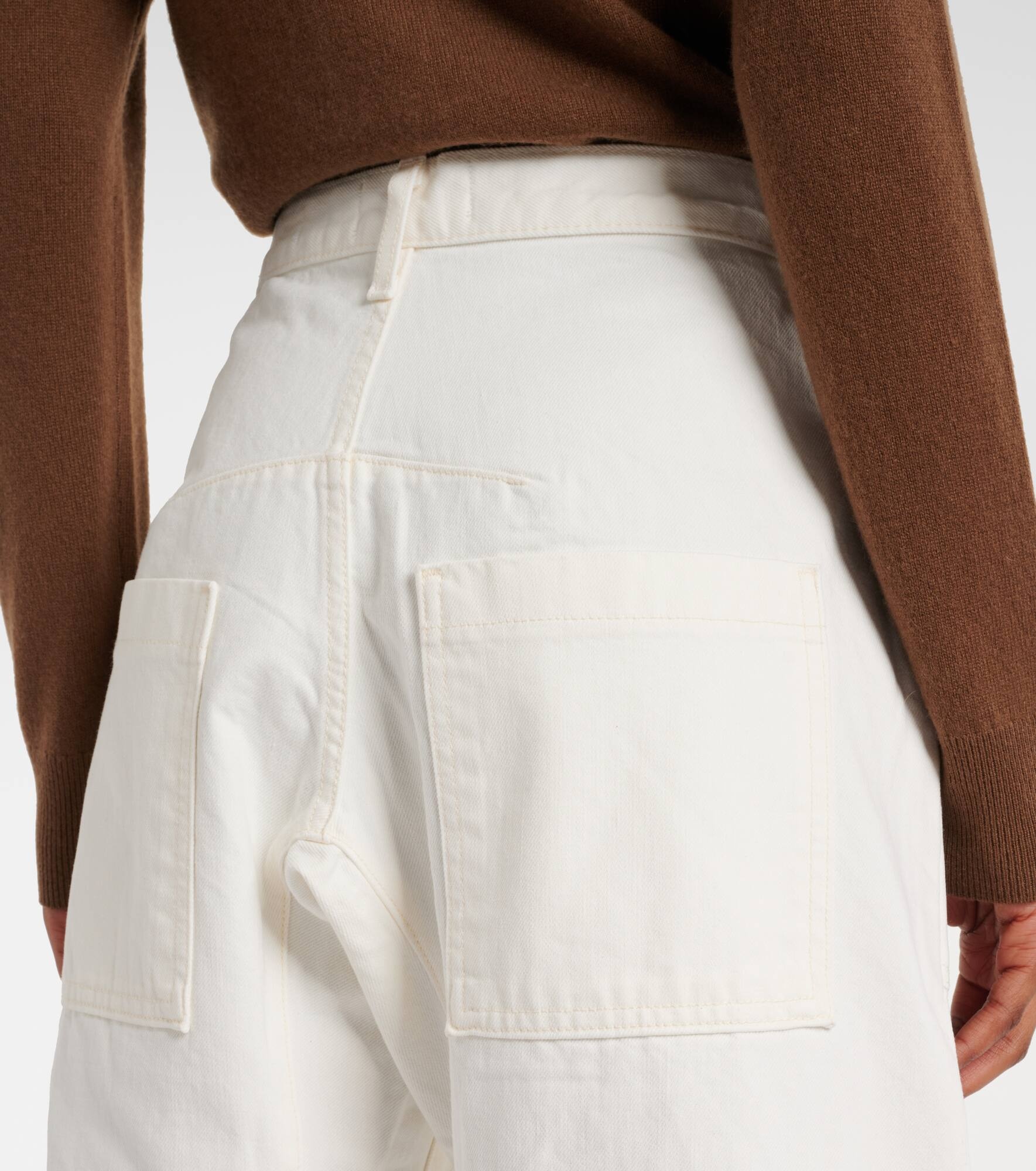 Shon high-rise barrel-leg jeans - 6