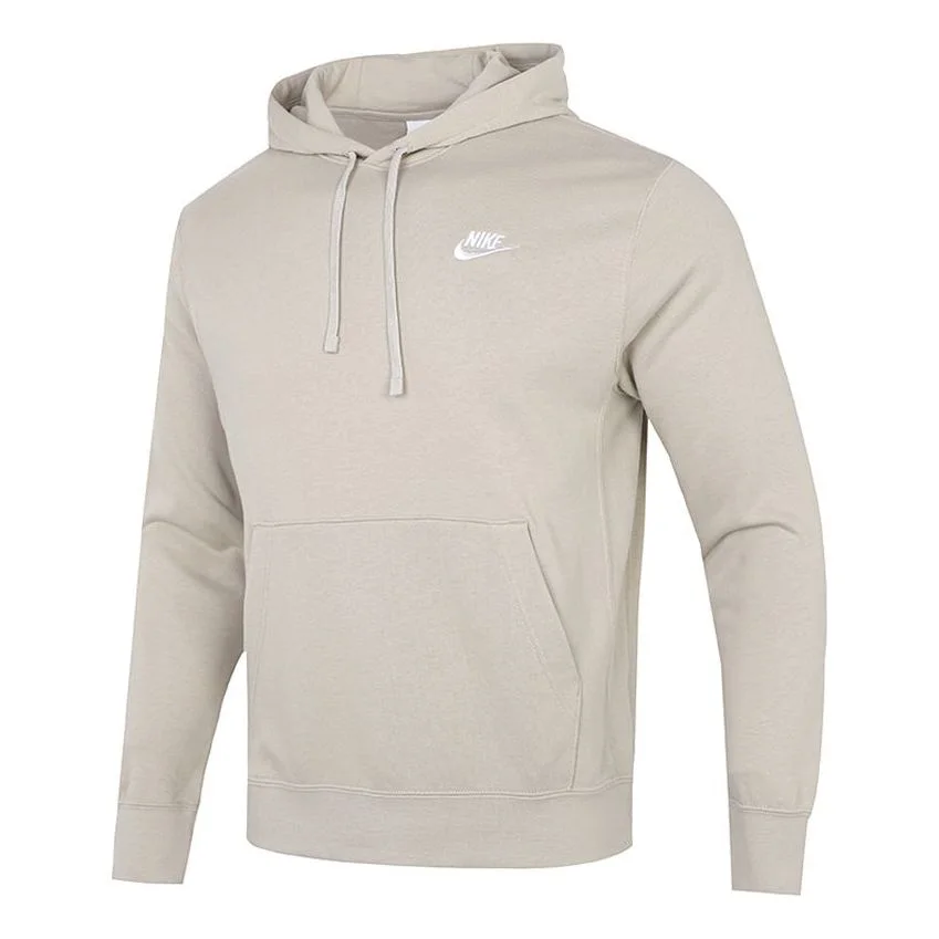 Nike Logo Casual Sports hooded Pullover Gray CZ7858-236 - 1