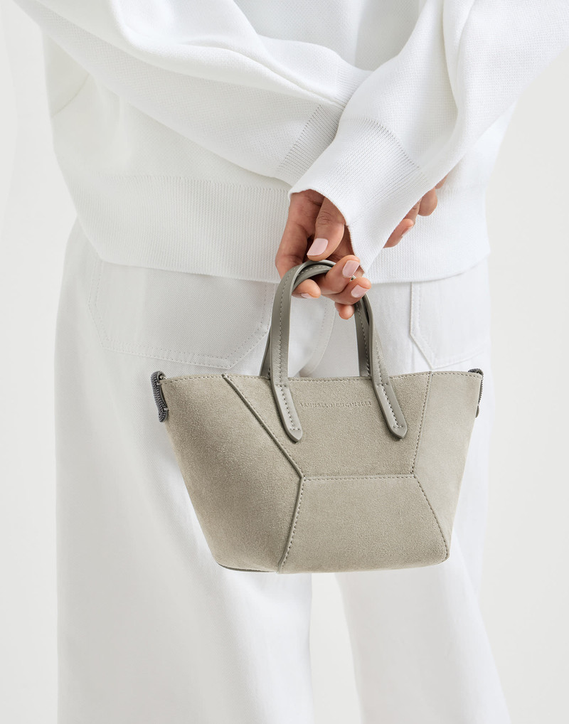 BC Duo mini bag in suede with monili 4
