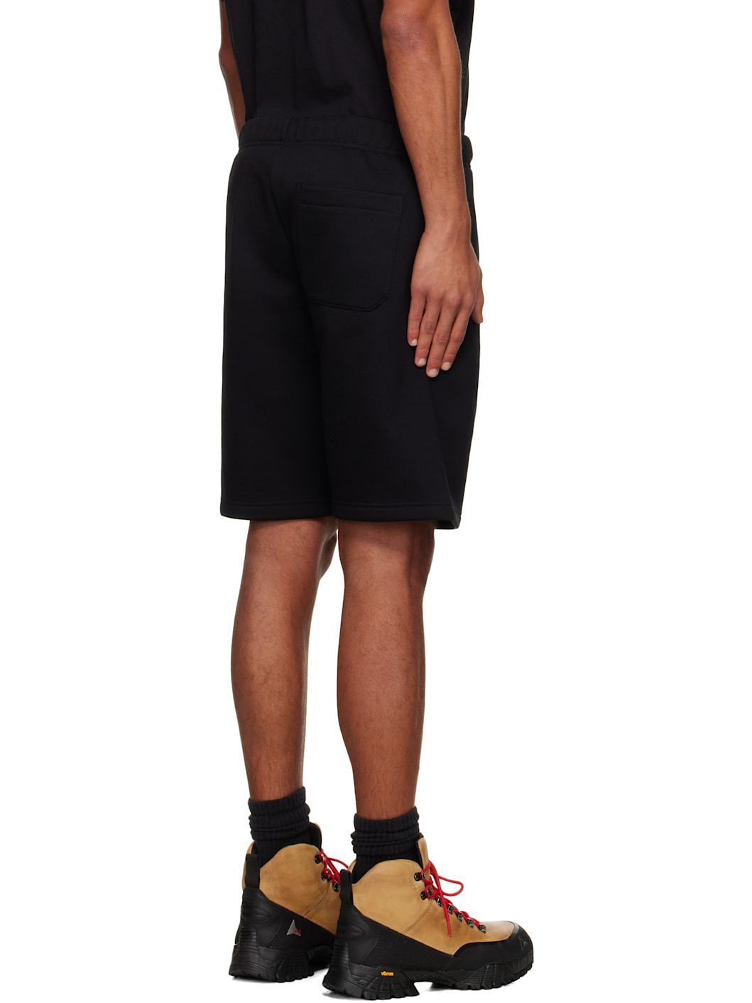 Black Chase Sweat Shorts - 3