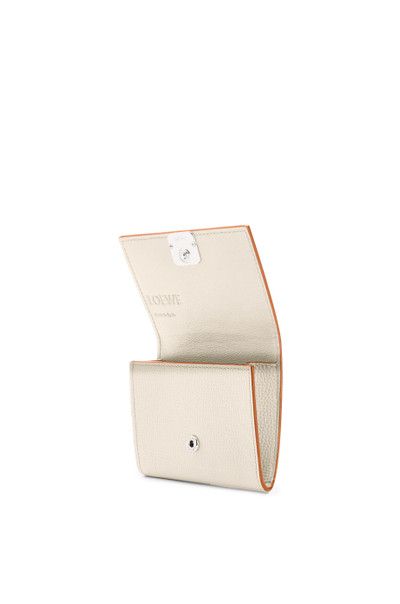 Loewe Anagram square coin cardholder in pebble grain calfskin outlook