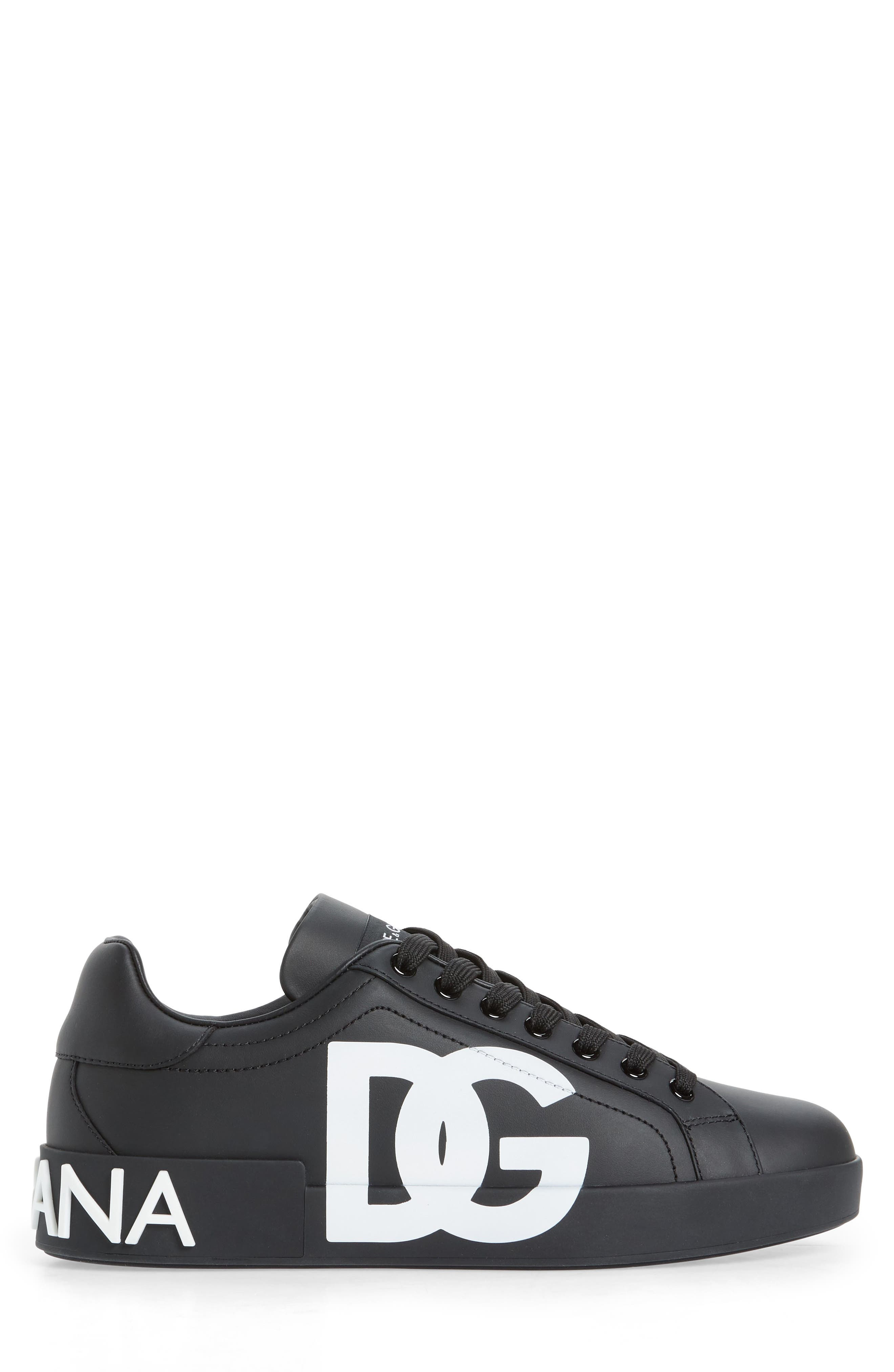 Dolce&Gabbana Portofino Sneaker in Black/Black at Nordstrom - 3