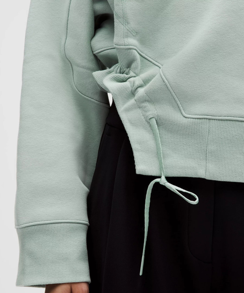 Plush Fleece Curved Hem Pullover 7