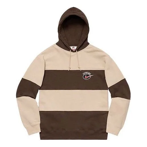 Supreme x Nike 줄무늬 후드 스웨터 'Brown Tan'SUP-SS19-10153 - 1