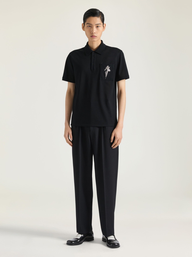 Givenchy POLO IN COTTON WITH CRYSTAL EMBROIDERY outlook