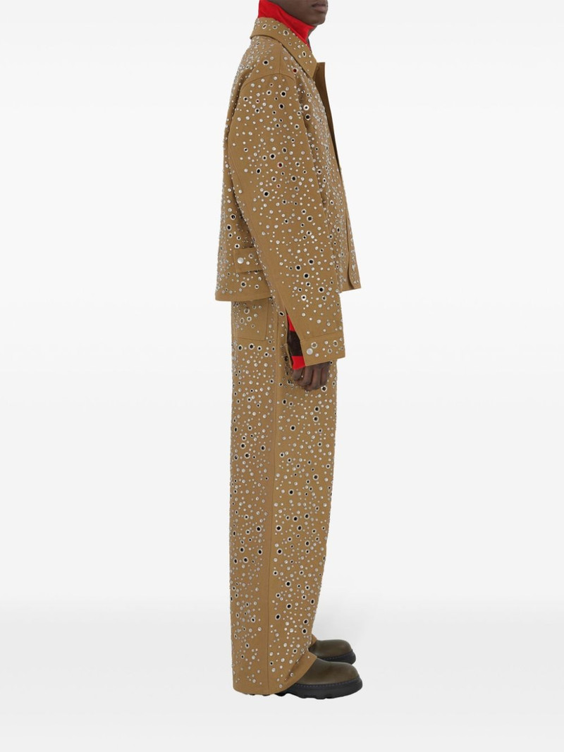 stud-embellished cotton shirt jacket 3