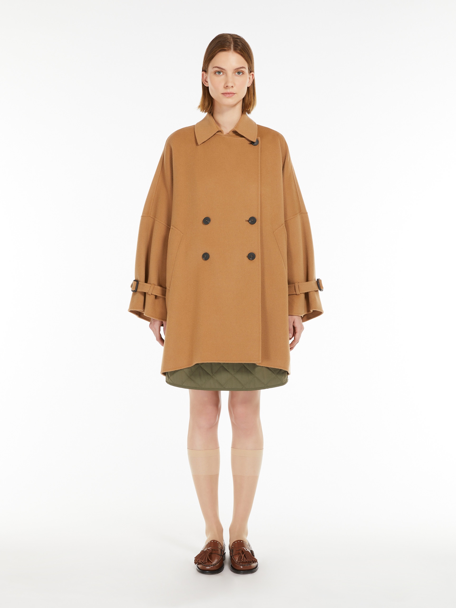 ONCIA Comfort-fit double-faced wool-blend coat - 3