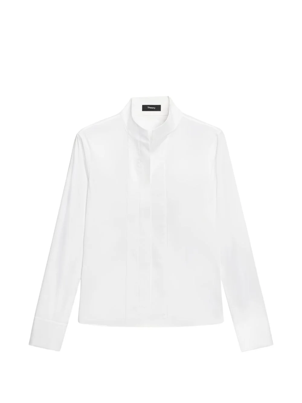 tailored band-collar shirt - 1