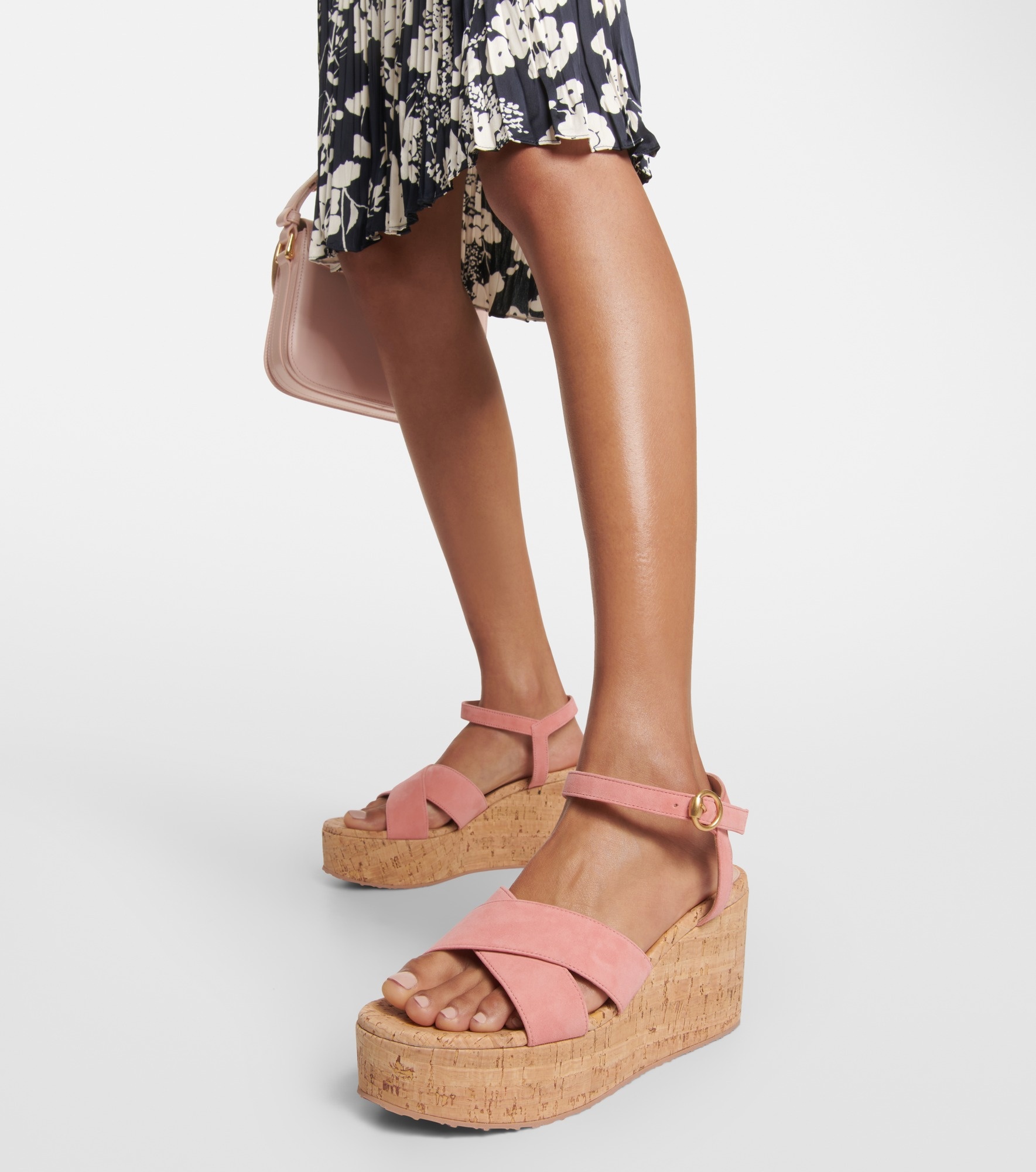 【Gianvito Rossi】スエード wedgeミュール Gianvito Rossi Suede wedge sandals | REVERSIBLE