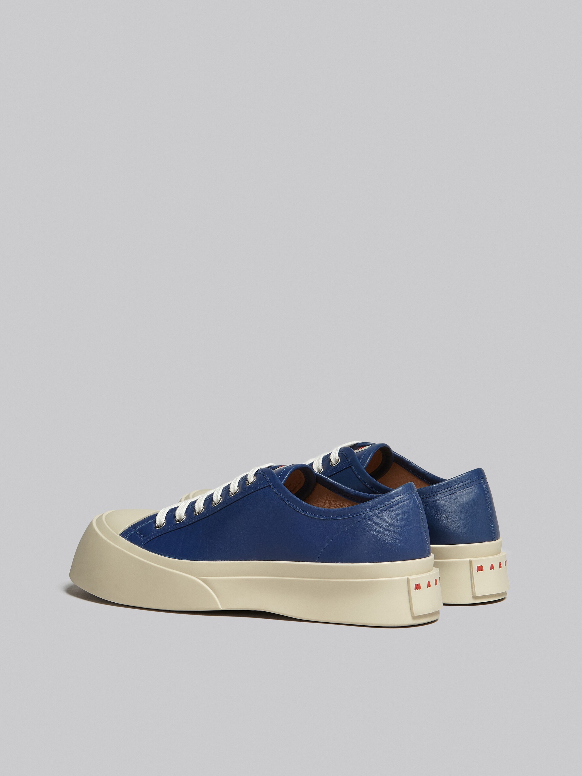 BLUE NAPPA LEATHER PABLO SNEAKER - 3