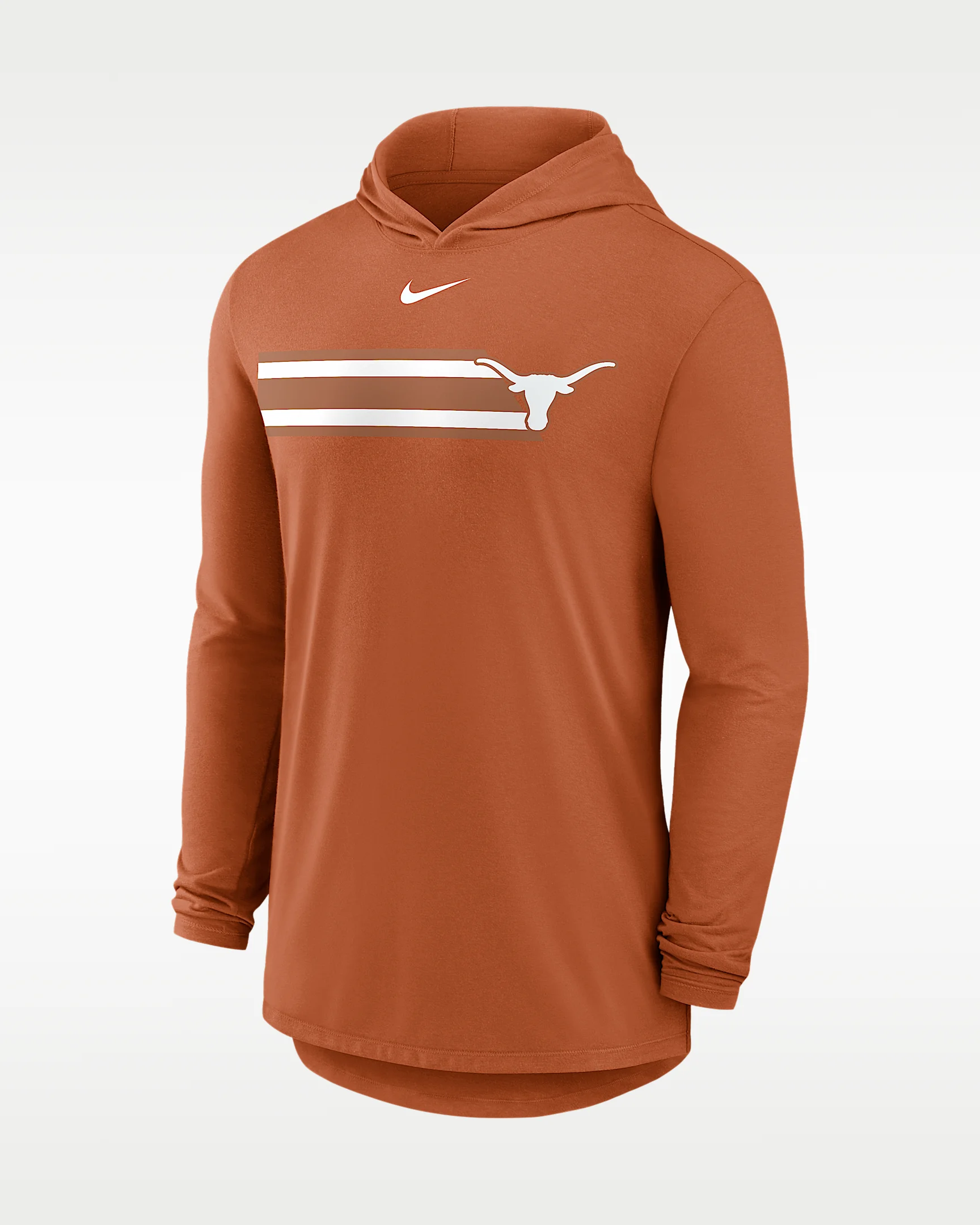 Texas Primetime Pattern Men's Nike Dri-FIT College Long-Sleeve Hooded T-Shirt - 1
