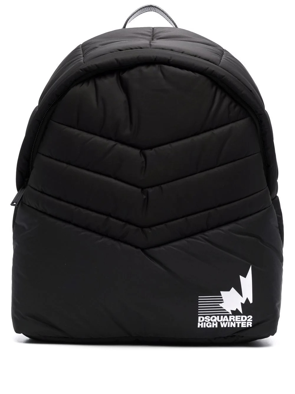 padded logo-print backpack - 1