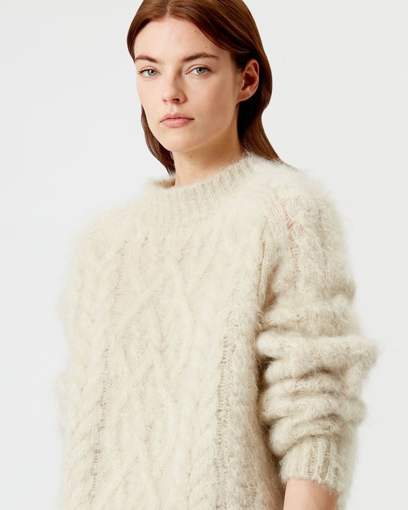 THOMAS MOHAIR CABLE SWEATER - 3