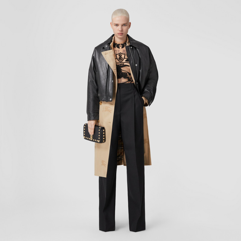 Pleated Wool Wide-leg Trousers 4