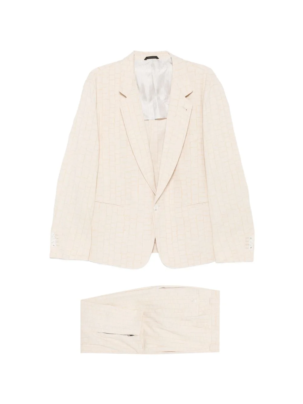checked tailored suit - 1