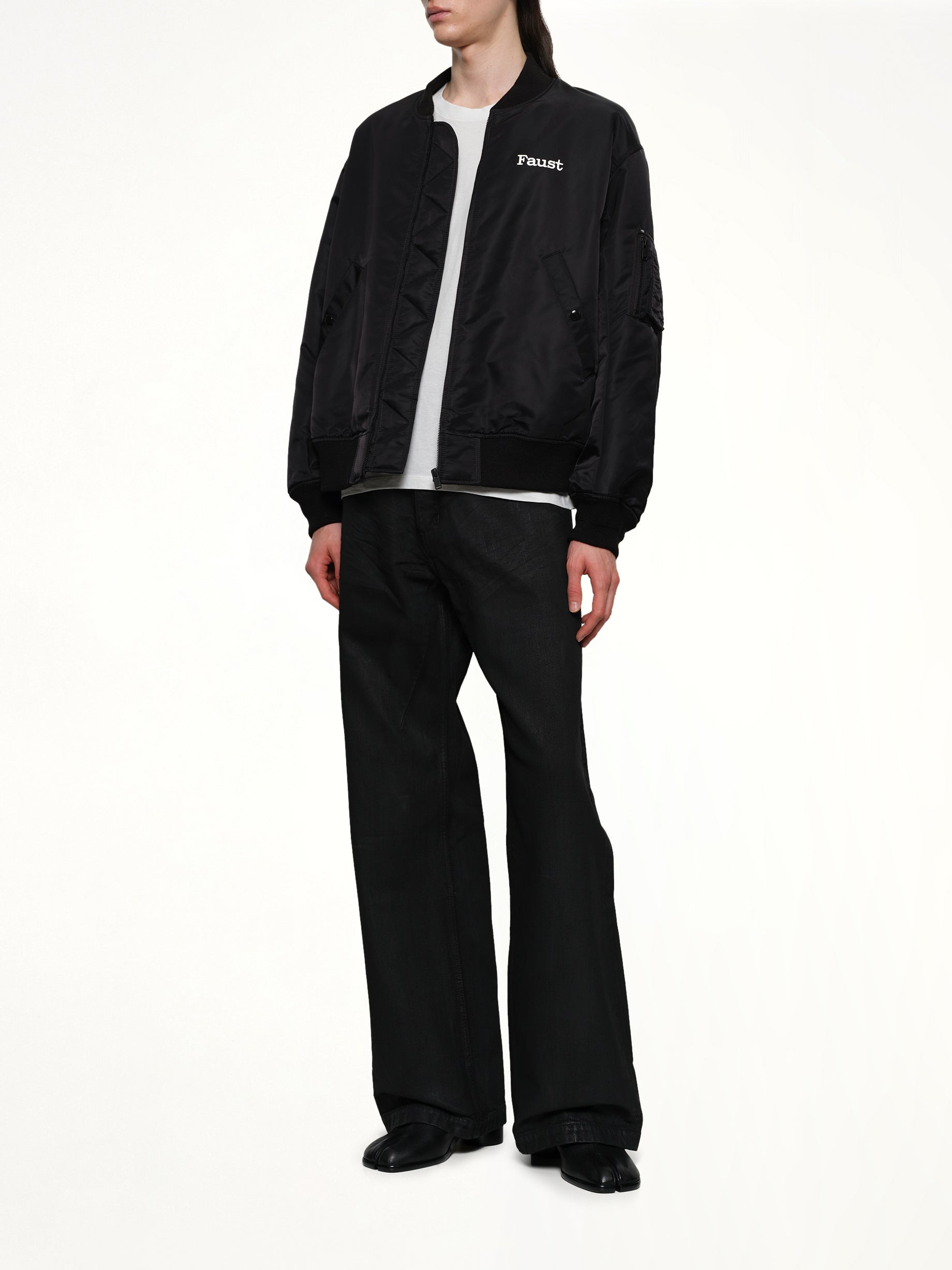 Faust Bomber Jacket in Black - 4