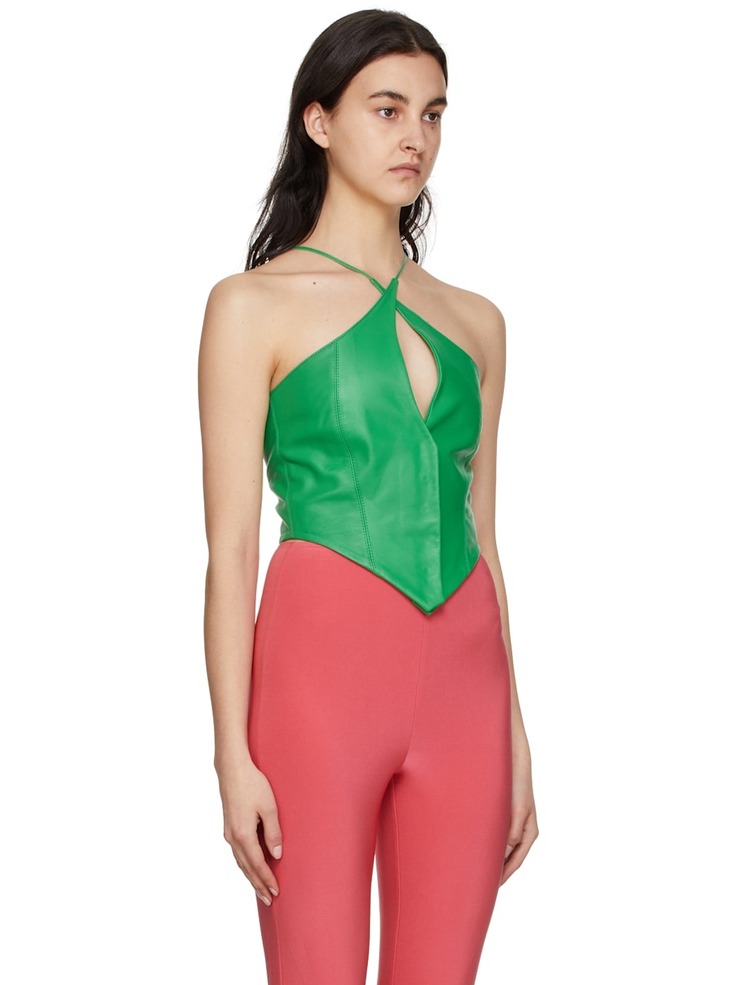 SSENSE Exclusive Green Jos Waistcoat Tank Top - 2