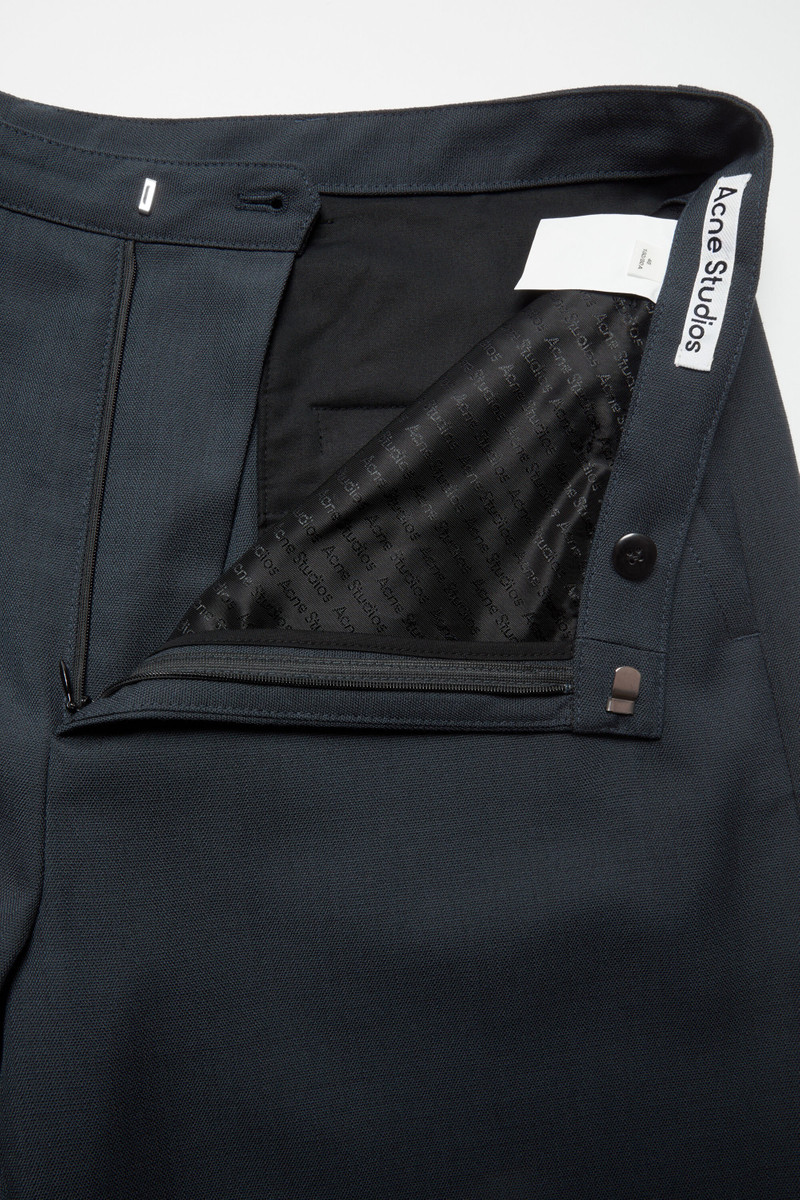 Wool blend trousers - Dark navy 6