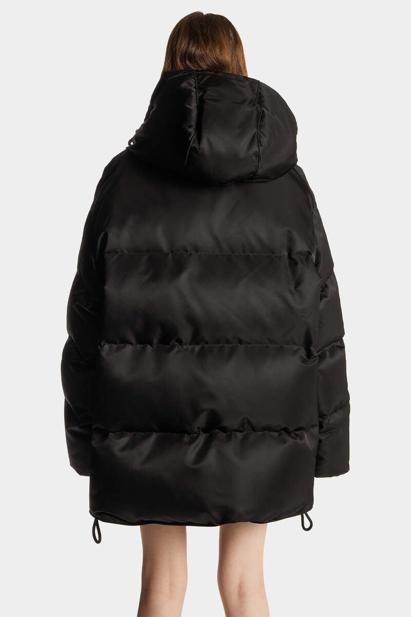 MAXI MULTI-POCKET PARACHUTE PUFF COAT - 4
