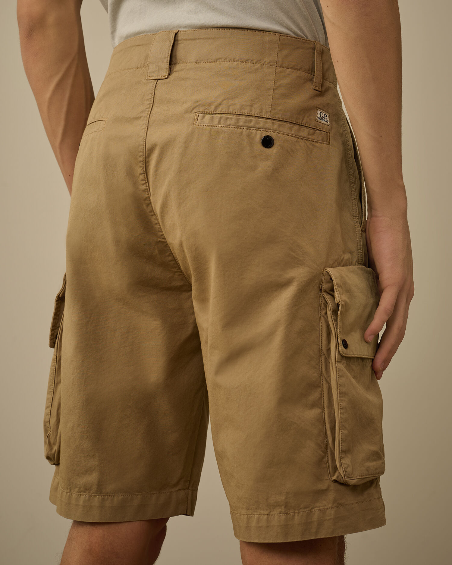 Cotton Gabardine Cargo Shorts - 6