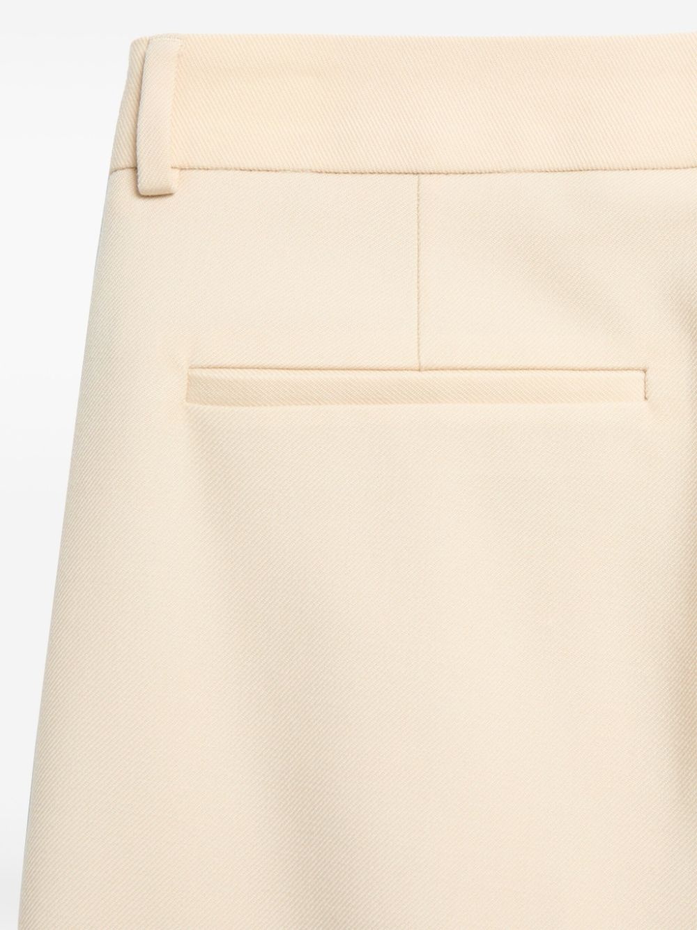 turn-up gabardine trousers - 6