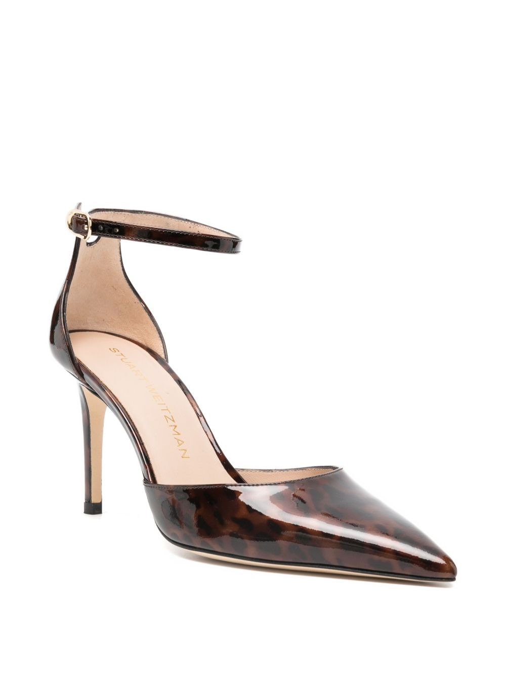 85mm leopard-print ankle-strap pumps - 2