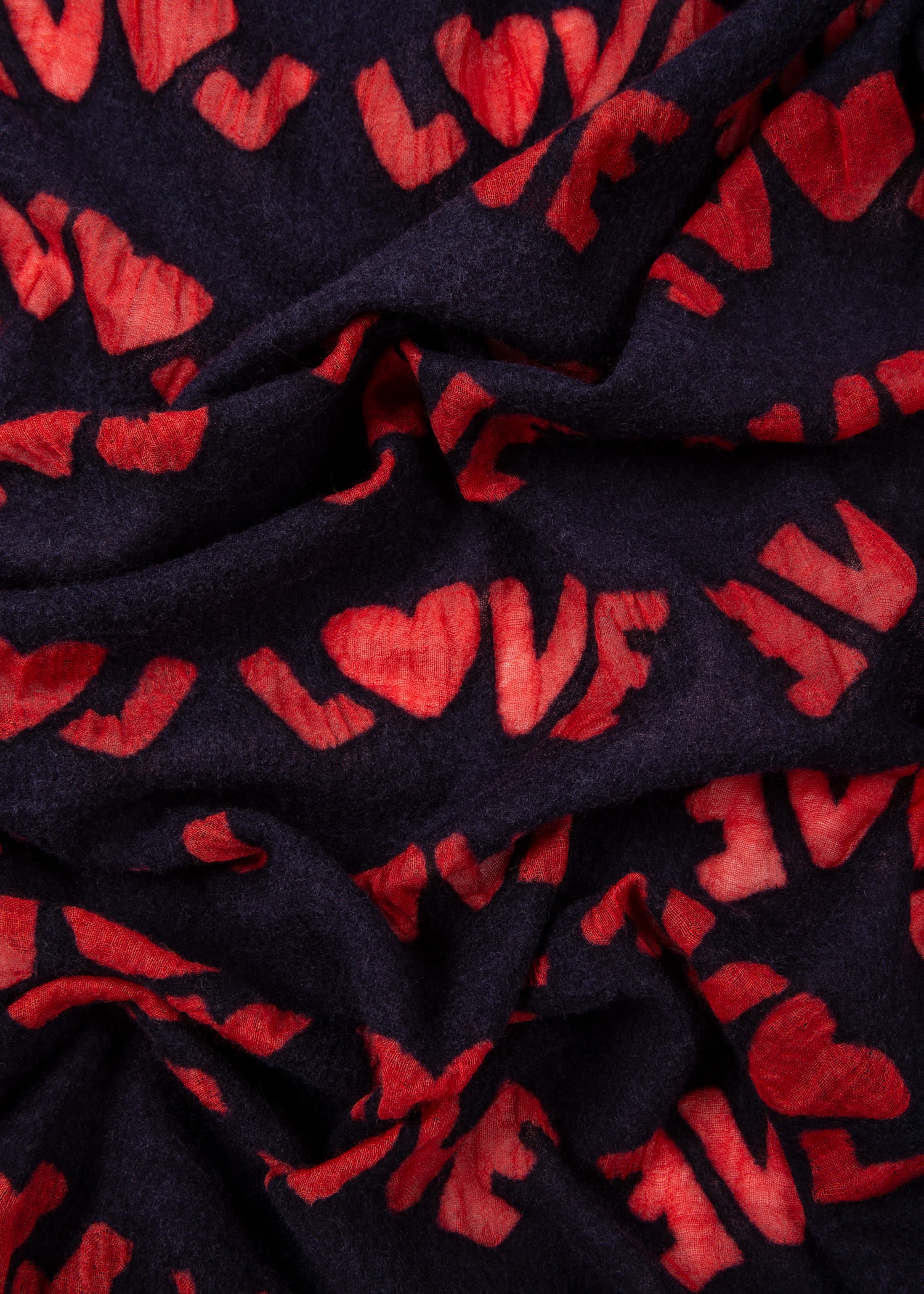Wool 'Love Burnout' Scarf - 4