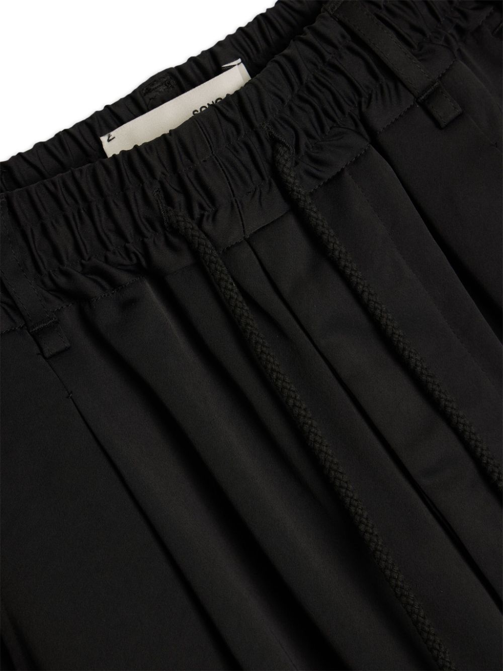 logo-patch tapered-leg trousers - 3
