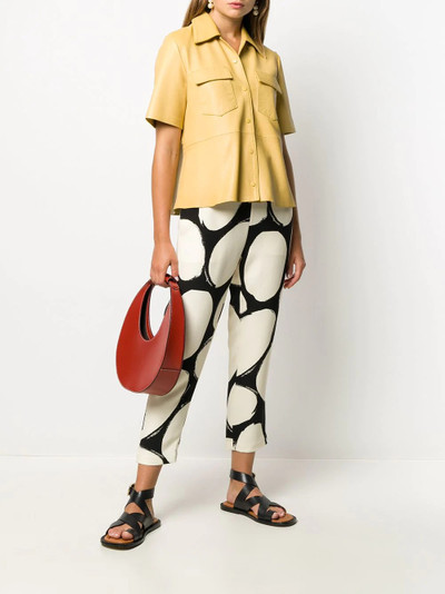 Marni printed crop trousers outlook