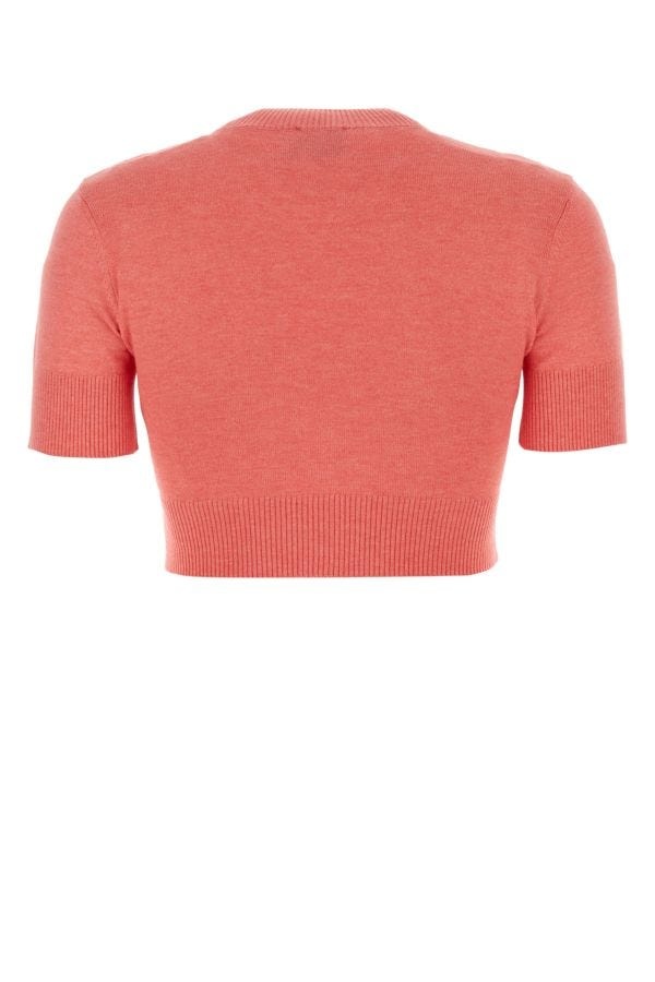 Pink cotton blend sweater - 2