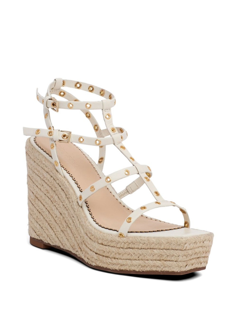Cinq à Sept Norah grommet wedge sandals outlook