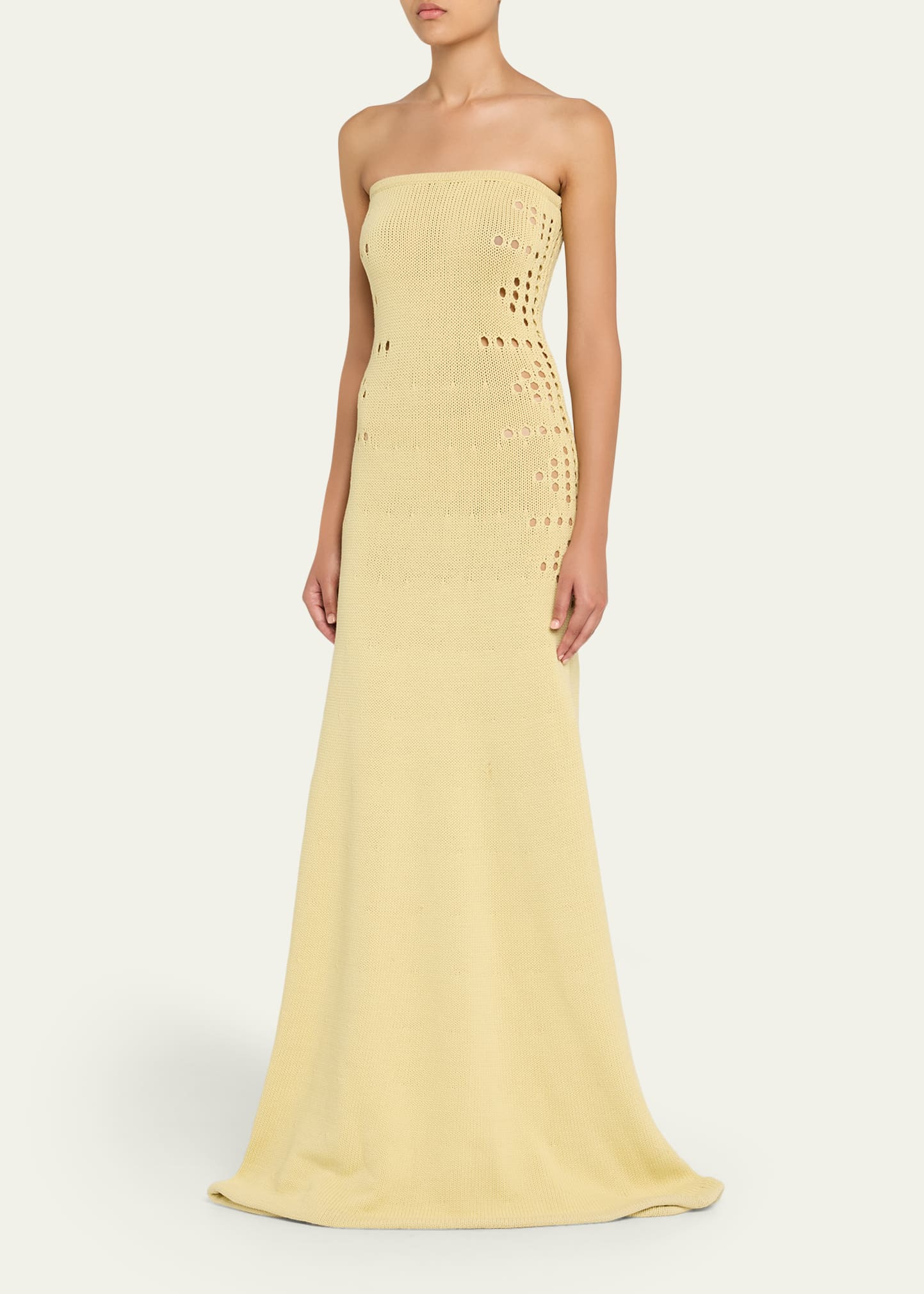 Mavis Cutout Strapless Knit Maxi Dress - 4
