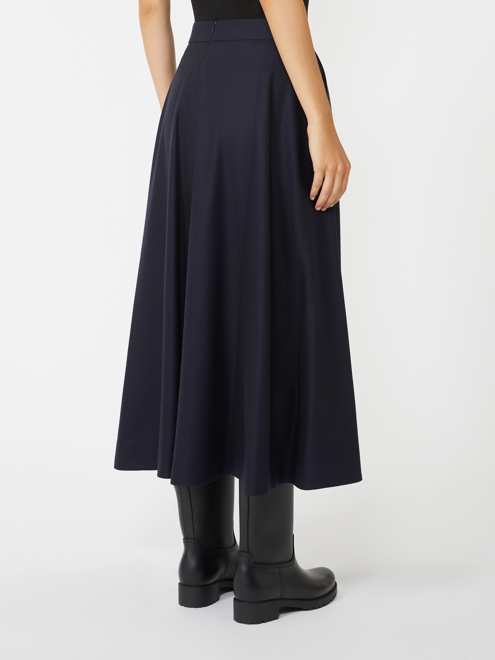 BETULLA Wool flannel skirt - 4