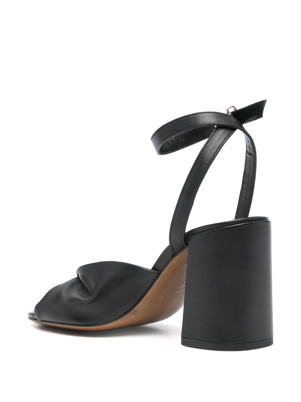 80mm leather sandals - 3