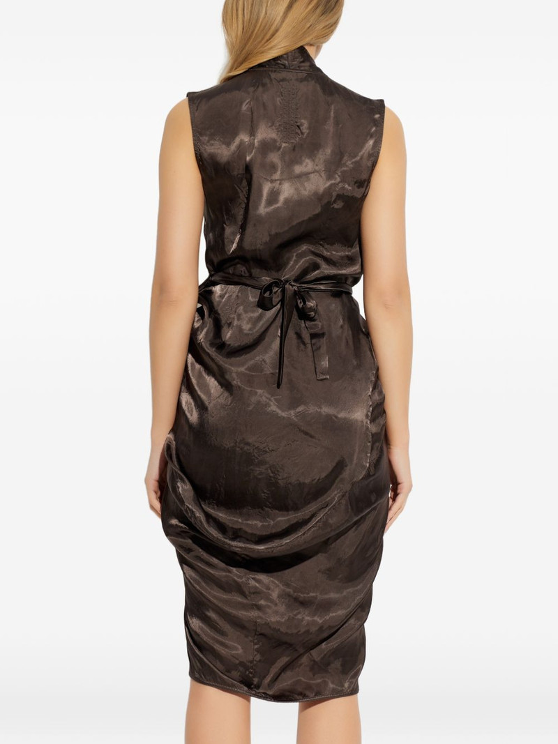 V-neck draped dress 4