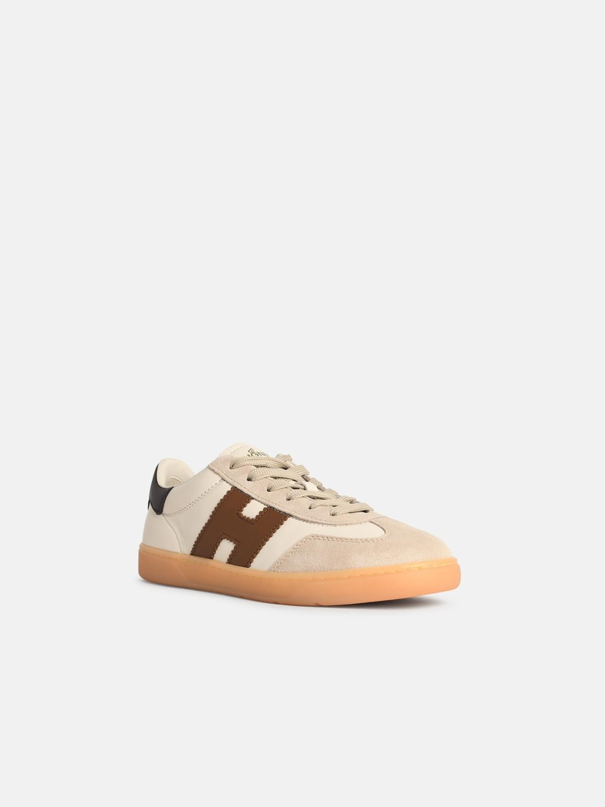 'COOL' WHITE SUEDE SNEAKERS - 2