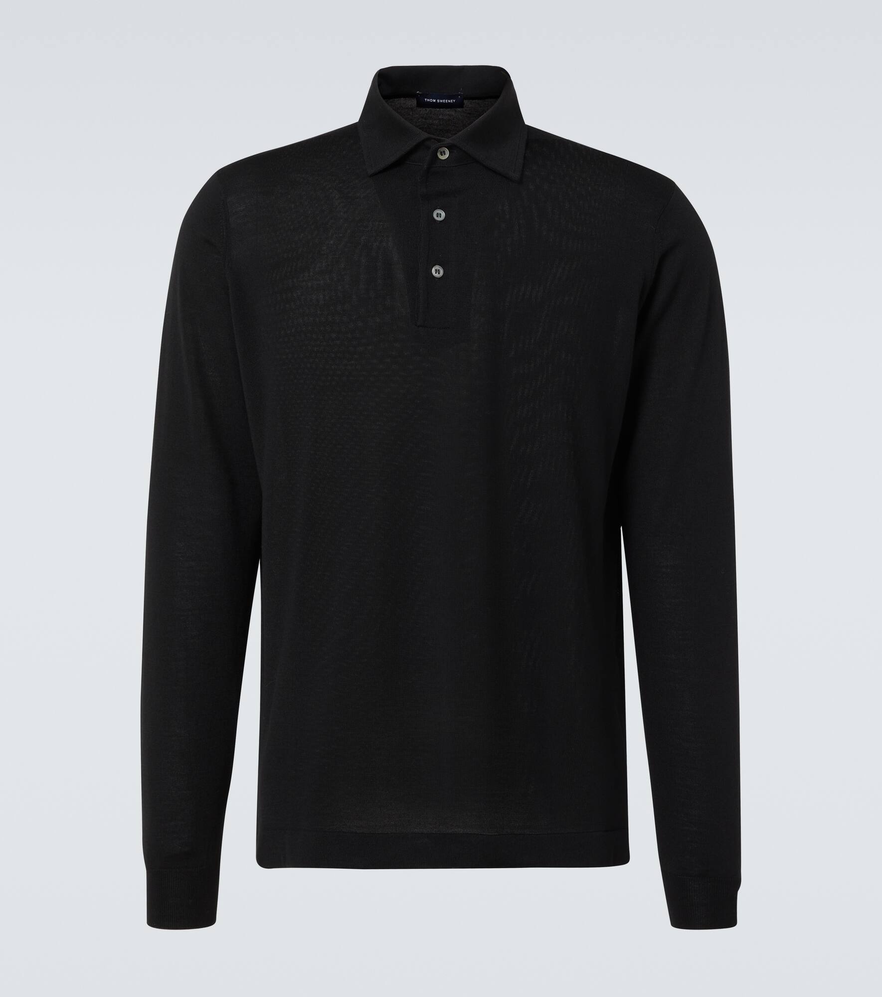 Wool polo sweater - 1