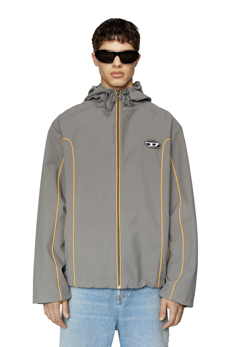 DIESEL ディーゼル J-HIVES GIACCA ジャケット S J-HIVES Man: Windbreaker Jacket with contrast piping | Diesel
